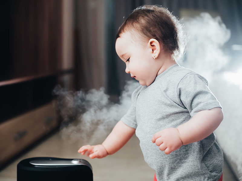 مزایای دستگاه بخور گرم برای نوزادن